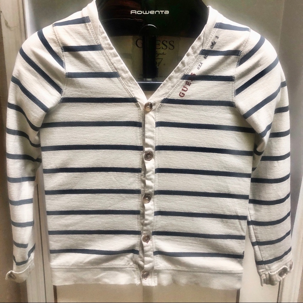 GUESS Boys Striped Cardigan {8-10}